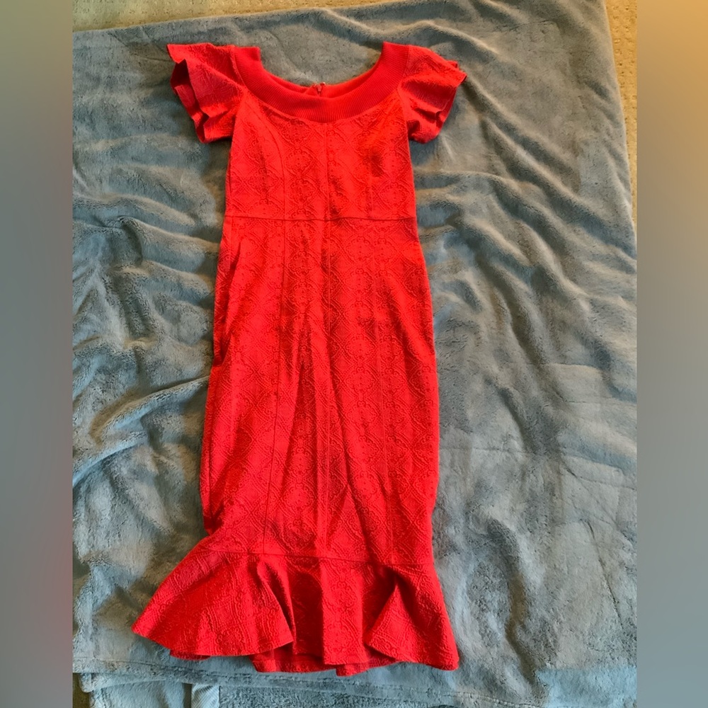 Red stretchy dress